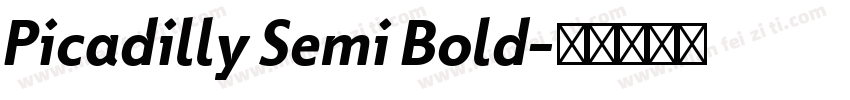 Picadilly Semi Bold字体转换